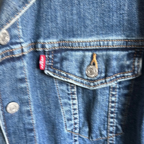 Levi's Blue Denim Shirt Jacket - Picture 3 of 7